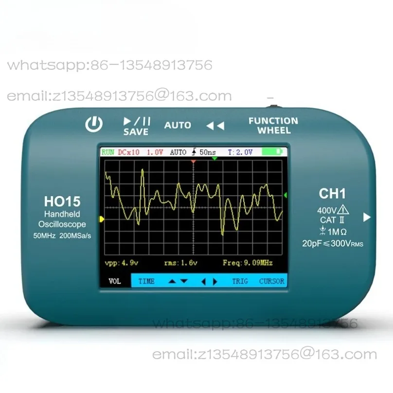 

Ручной осциллограф, полоса пропускания 50 м, портативный цифровой дисплей, прибор для обнаружения мощности