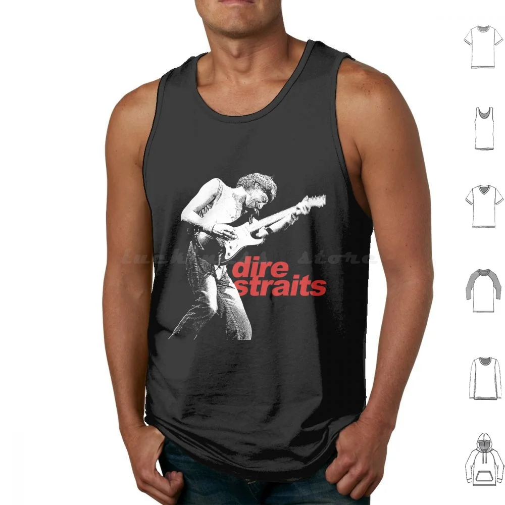 Banda Dire Straits Camiseta Esencial Tank Tops Vest Sleeveless Dire Straits Straits Dire Music Retro Vintage Band Brothers