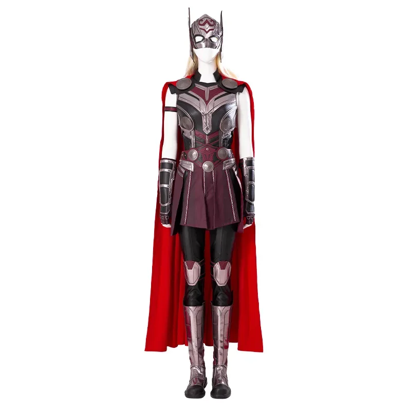 New Superhero Lady Thor Cosplay Costume Jane Foster Outfits Women Armor Suit for Halloween Carnival Party Wig Props Custom Size