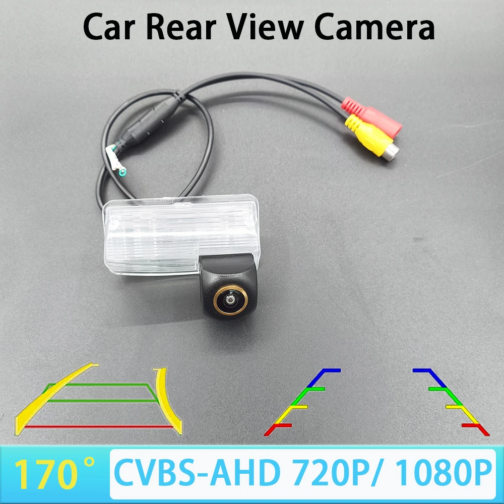 170 Degree AHD 1080P Car Rear View Camera For Toyota Corolla Verso 2004 2005 2006 2007 2008 2009 Reversing Camera Track/Ruler