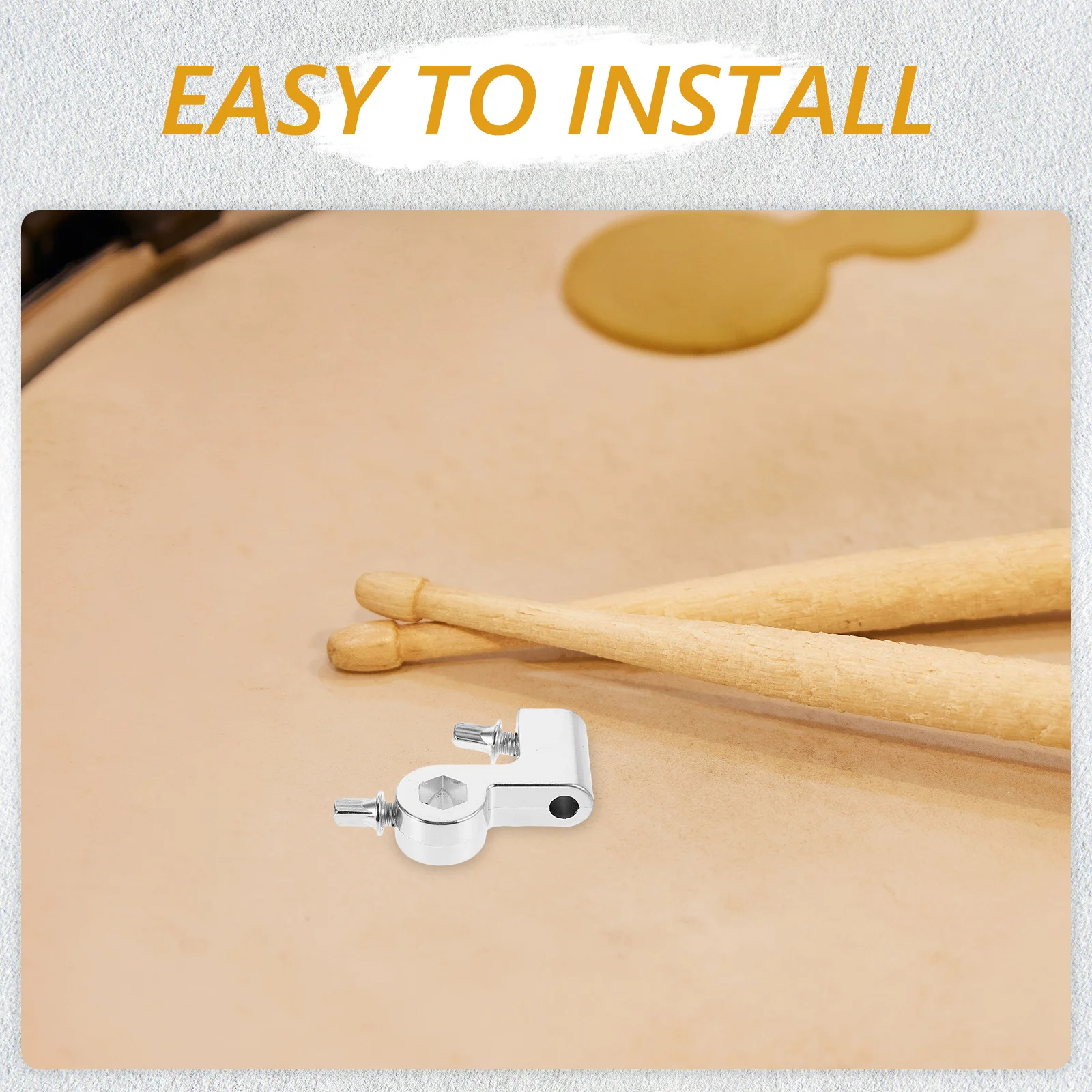 

Instrument Accessories Metal Plastic Beater Mount Stand Stable Support Easy Installation Compatible With Standard Drum