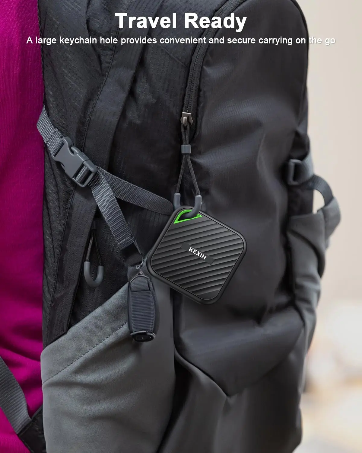 512GB USB-C Portable SSD with 2000MB/s Speed for PC, Mac, and Game Consoles