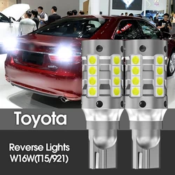 2pcs LED Reverse Light Blub Lamp W16W T15 921 For Toyota Camry 4Runner Avalon Tundra Sienna Sequoia Yaris C-HR 86 Corolla RAV4