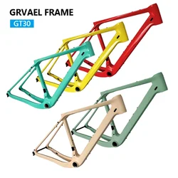 2023 GT30 Carbon Gravel Frame Disc Brake Thru Axle 142*12 700C*50C Threaded T47 Internal Cable Gravel Bicycle Frame Only Frame