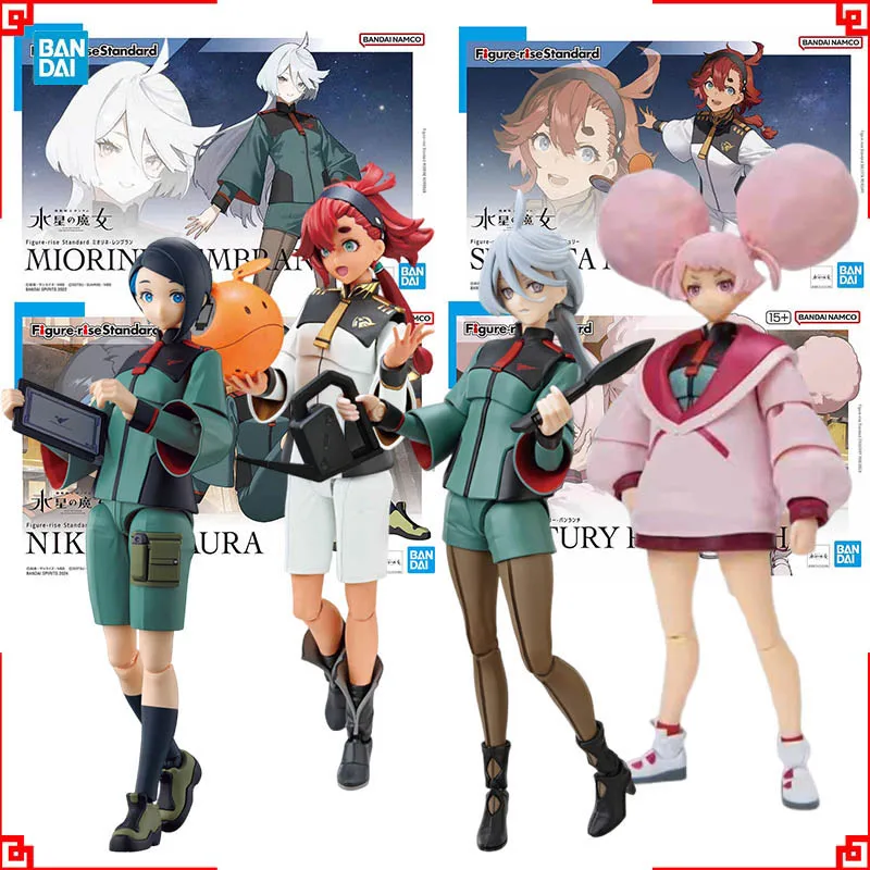 

Bandai Gundam Model Kit FRS Suletta Mercury Miorine Rembran Chuatury Panlunch Nika Nanaura Action Figure Gunpla Anime Figures