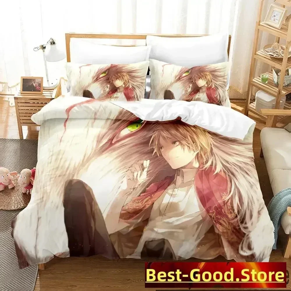 

3D Print Anime Natsumes Book of Friends Bedding Set Boys Girls Twin Queen King Size Duvet Cover Pillowcase Bed boys Adult