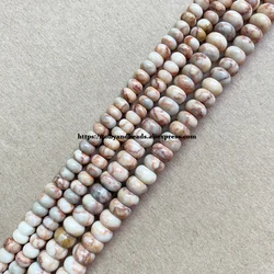 Natural Stone Smooth Rondelle Red Picasso Jasper 7