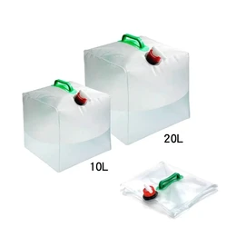 Outdoor Folding Water Bag Large Capacity Portable Water Bag Big Container Kettle Plastic Bucket Camping Equipment Supplies