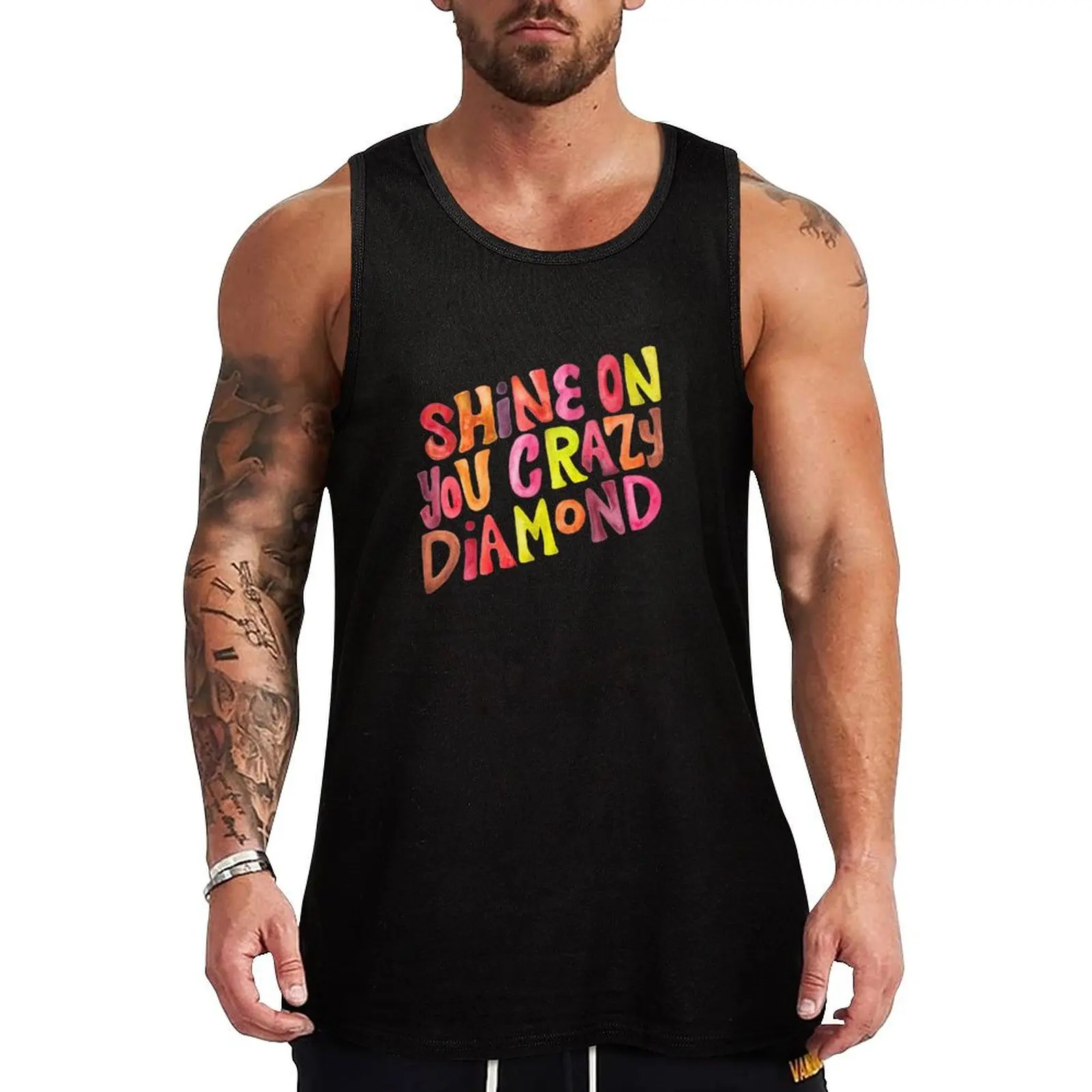 

Shine On You Crazy Diamond – Rainbow Palette Tank Top sleeveless gym shirts male Vests bodybuilding t-shirt gym shirts