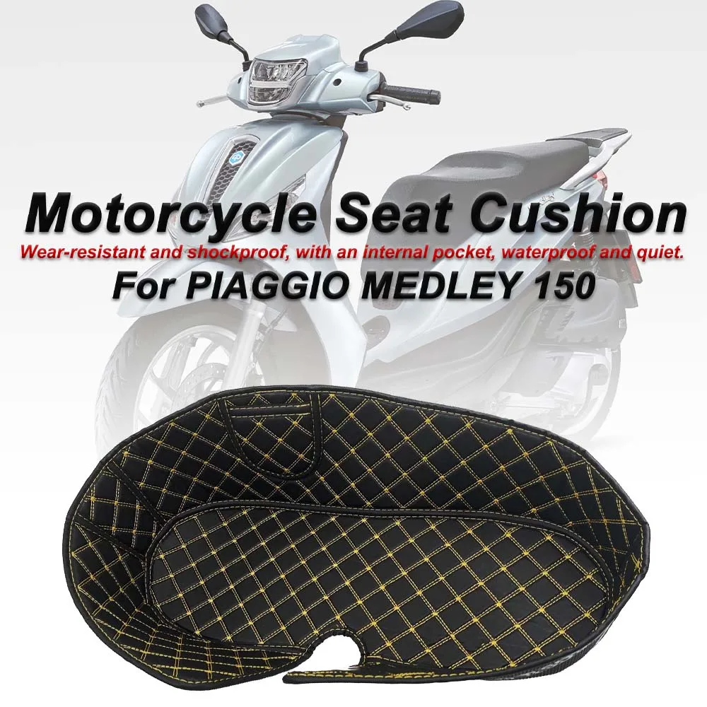 

For Piaggio Medley 150 Motorcycle Storage Compartment Protective Mat, Anti-Slip Shockproof Liner Pad