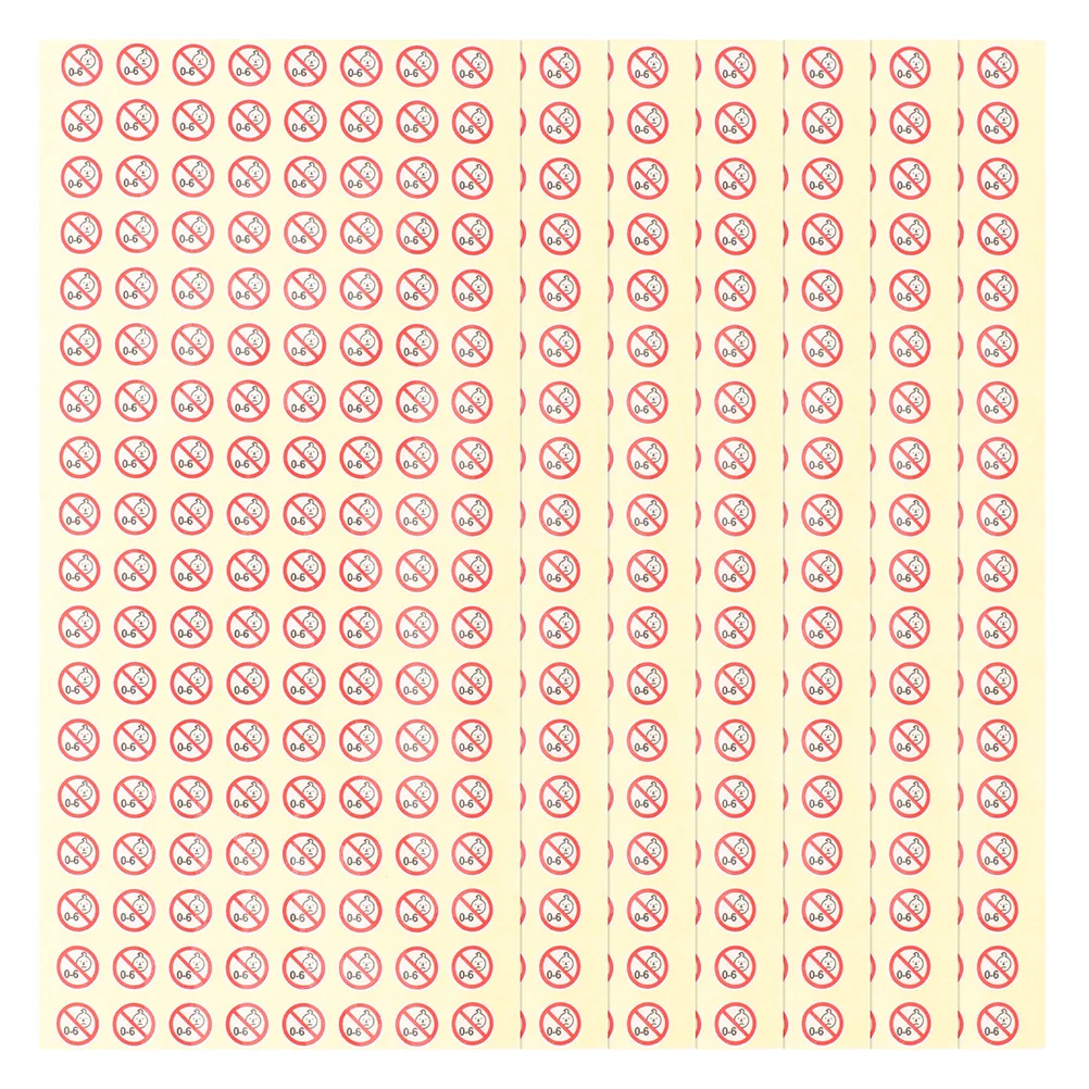 

500 шт., предупреждающие этикетки с защитой детей, клейкие наклейки для дома, предупреждающие знаки для детского питания, предупреждающая наклейка для родителей