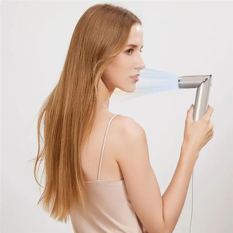 A13I-Folding Hair Dryer Negative Home Hot Air Comb Set Wind Salon Hair Styler Tool Professional Hair Dryer EU Plug,A