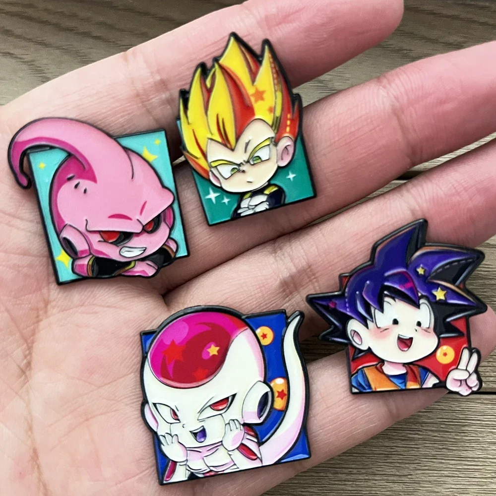 8 Stück Dragon Ball Anime Anstecknadeln Niedliche Manga-Charaktere für Rucksäcke Fan-Kollektion – Detail 4