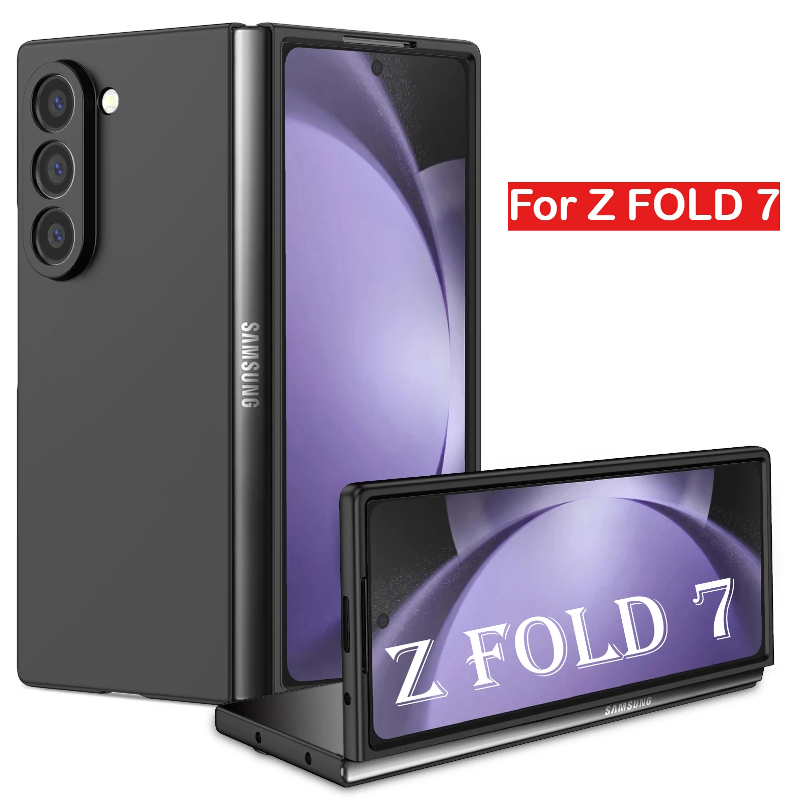Ultra Slim Lightweight Protector Case for Samsung Galaxy Z Fold 7 6 5 4 3 Fold7 5G Matte Feel Non-Slip PC Shockproof Phone Cover