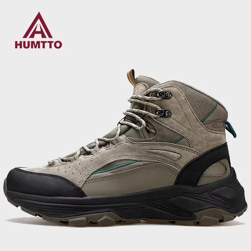 

HUMTTO cowhide hiking shoes men waterproof outdoor walking boots trekking shoes women's breathable hunting boots sports sneaker