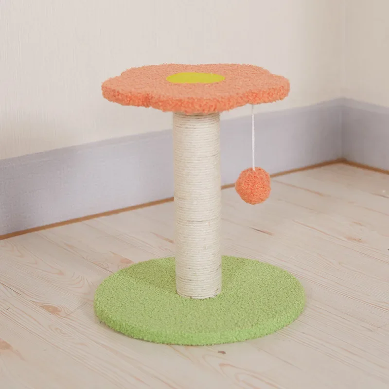 Cat climbing frame, new cat scratching column, available in all seasons, toys, small  jumping platform, flowers,  nest,