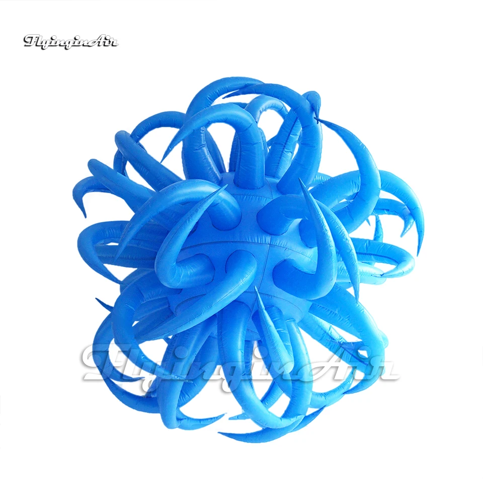 

Personalized Crooked Lighting Inflatable Thorn Balloon 2m Lantern Venue Ceiling Decor Hanging LED Ornament For Party Decoration