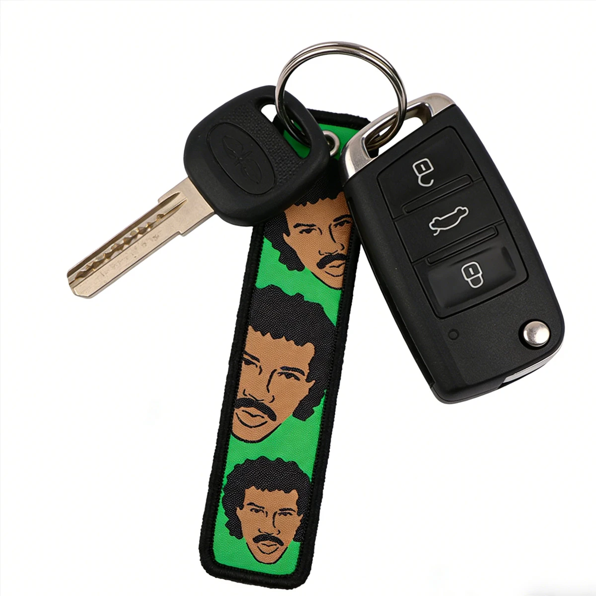 1PCS Hello Is It Me You're Looking For Embroidery Key Fobs Keychain For Motorcycles Cars Key Ring Key Holder Chaveiro Jewelry