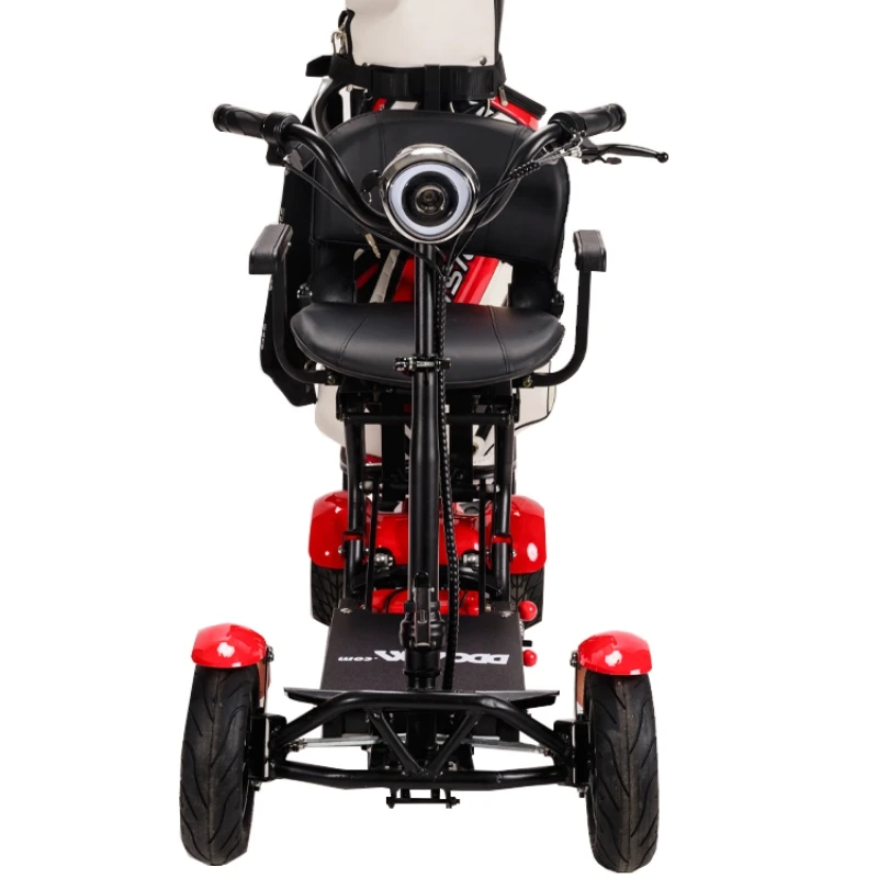 

Elderly foldable four-wheel scooter for home use, low-speed, safe, stable, and lightweight. Elderly scooter golf model