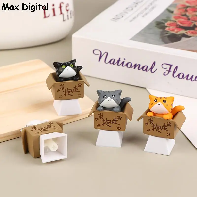 Keys For Mechanical Keyboard Keycaps Artisan Anime Pink Kawaii Keycap Accessories PBT Axis Cherry MX Cute Cat Diy Key Cap