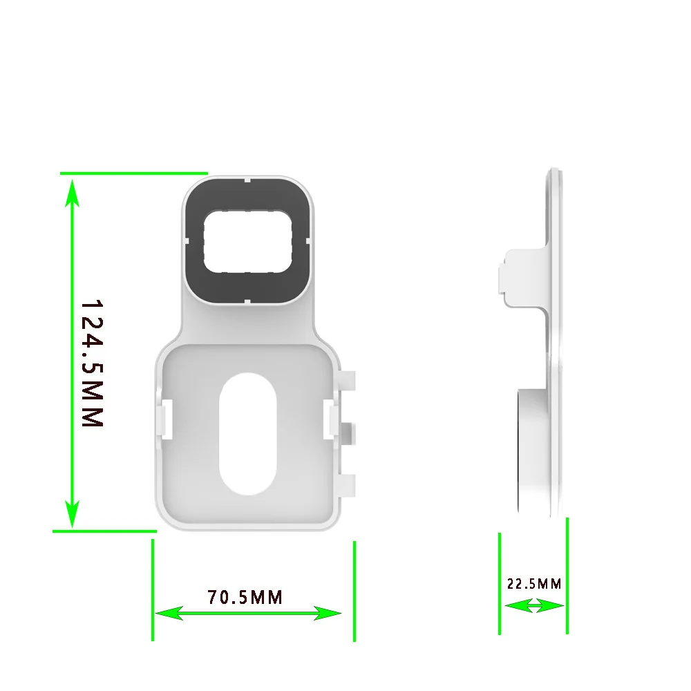 

Monitoring Power Bracket ABS Compact Design Easy Installation Socket Mounting Non Punching Storage for PowerSupplies