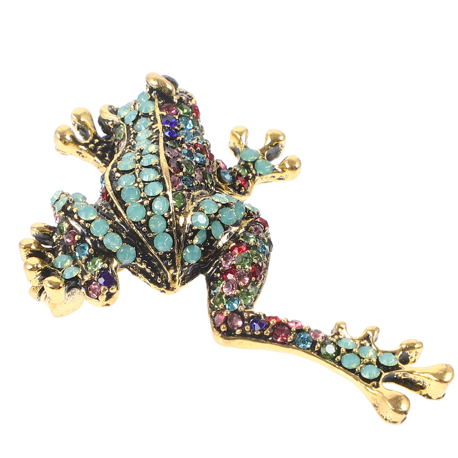 Frog Brooch Pin Decorative Clothes Lapel Pin Shawl Pin Metal Brooch for Hat Scarf Suit dress safety brooch