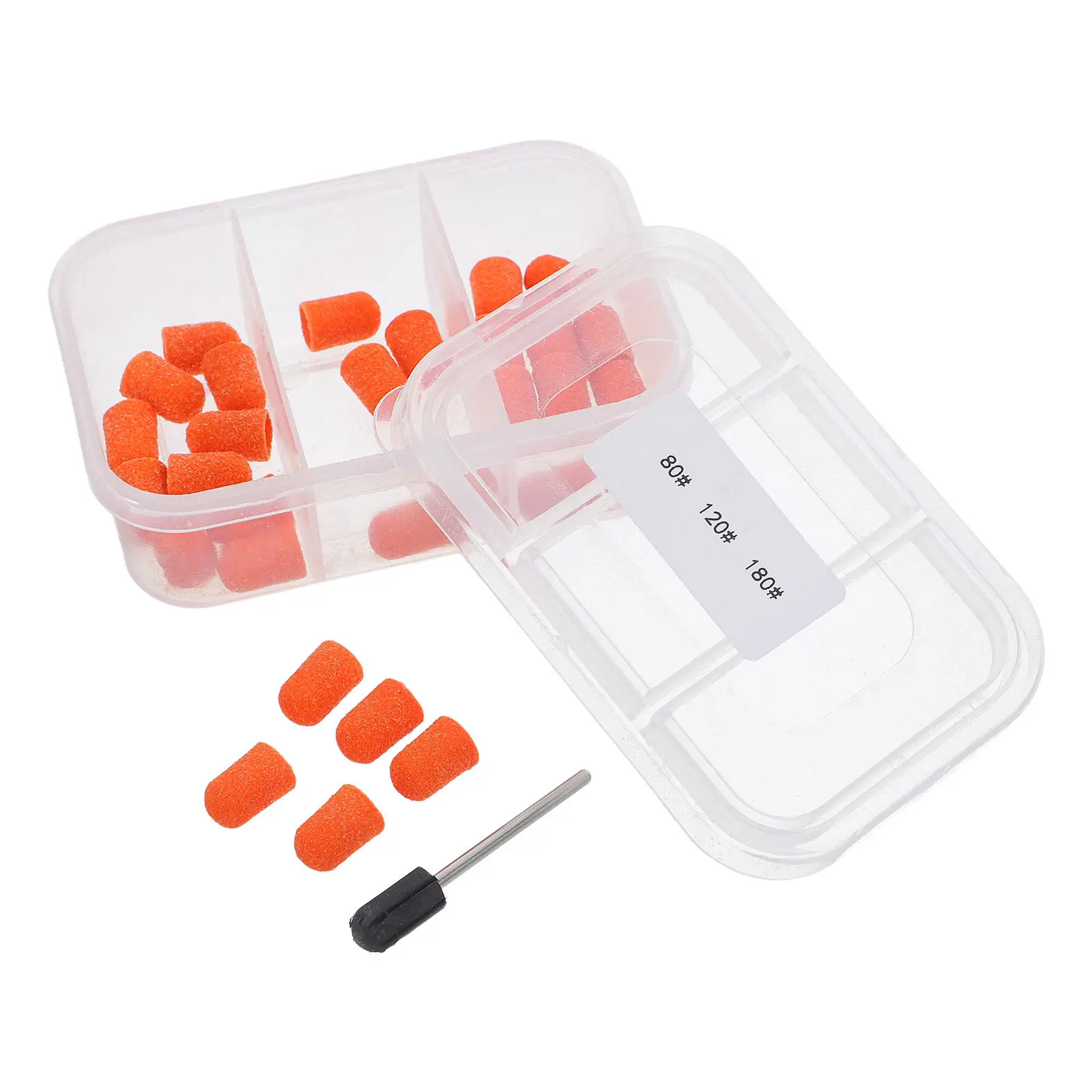 

30Sets Fabric Sanding Caps 7Mm Fine Grit Nail Drill Bands Precise Grinding Foot Callus Remover Pedicure Manicure Nail Drill