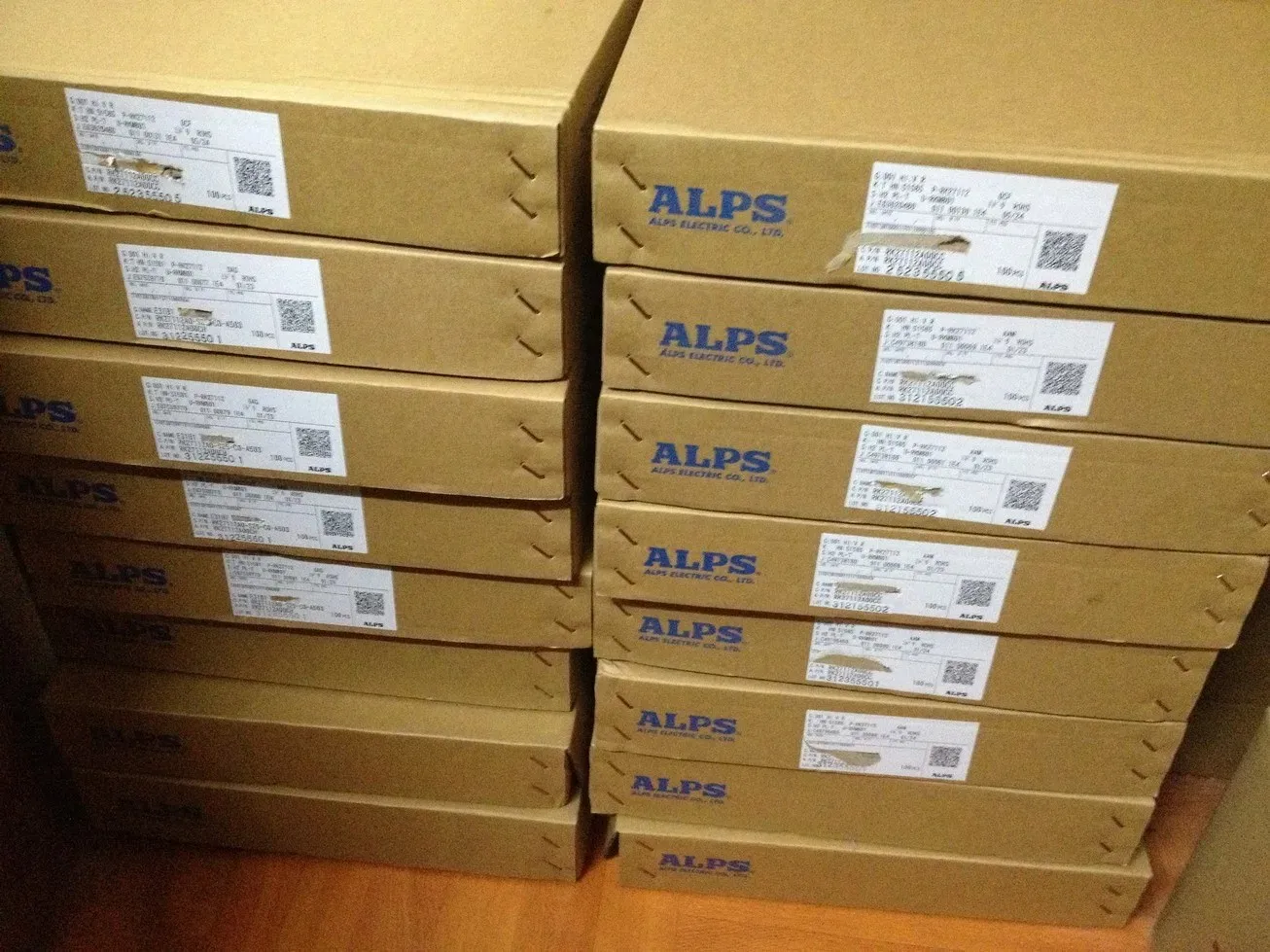 Alps potentiometer in Japan Alps high-power, dual potentiometer A50k handle 30MM long spent 50KAX2