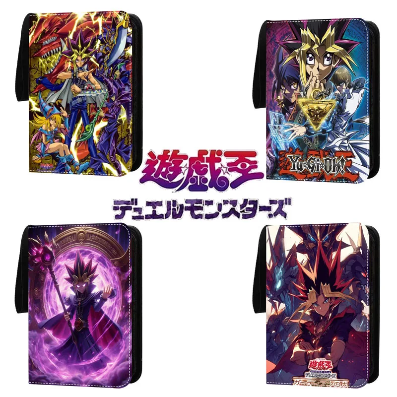 400/900 PCS Yu Gi Oh Card Album Map Letter Folder Binder Notebook Game Collection Gift Toy White Dragon Dark Archmage Muto Games