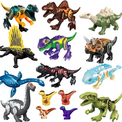 Jurassic Dinosaurussen Bouwstenen Indominus Rex DIY Tyrannosaurus Action Figure Modellen Kinderen Speelgoed Dieren Kerstcadeaus