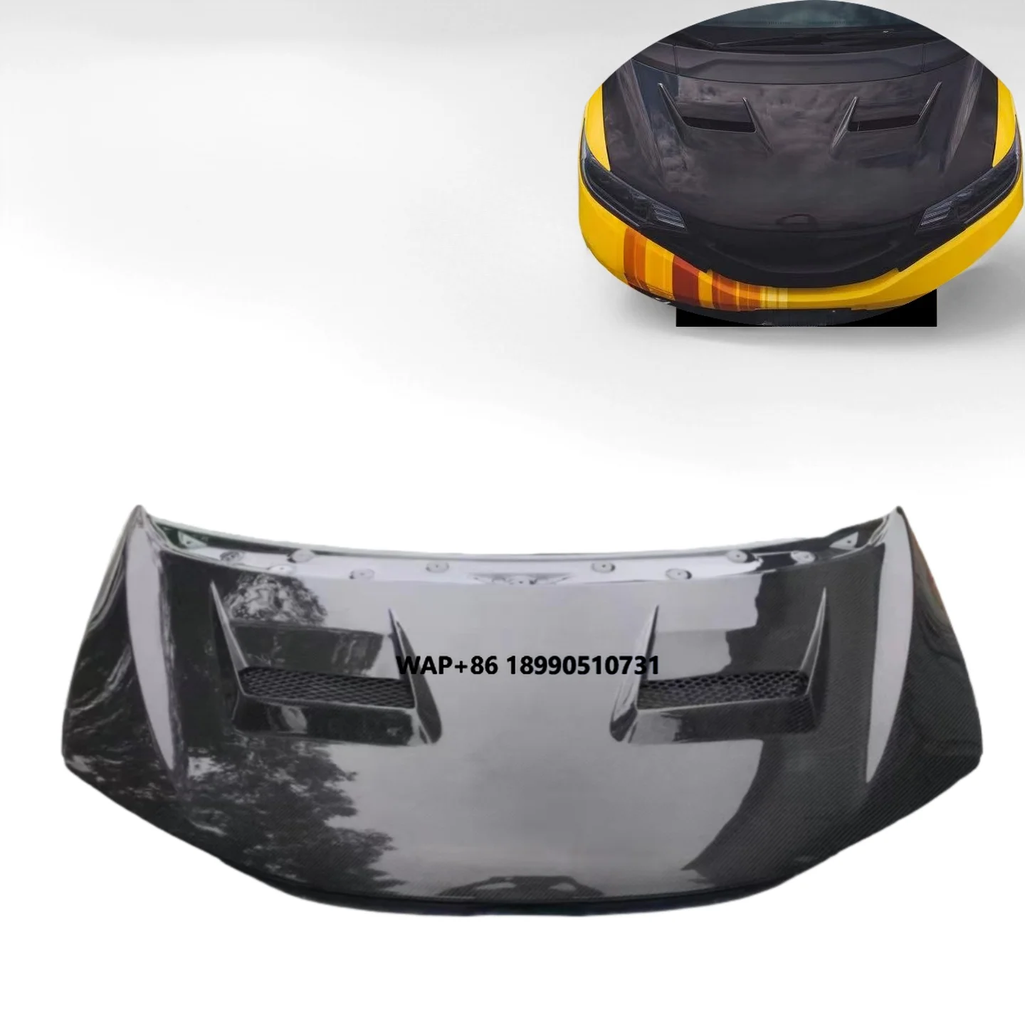 

High Quality Carbon Fiber Hood for 2014-2018 Honda Fit Jazz GK5 Lightweight High Strength Auto Body Part Customized