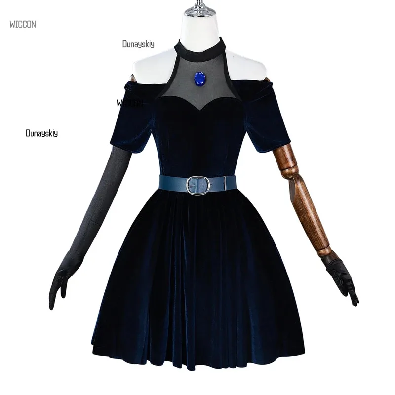 Мизи Косплей Костюм из аниме «Alien Stage», с градиентом от розового до синего до фиолетового парика с бархатной юбкой SERSIN COS!!! !