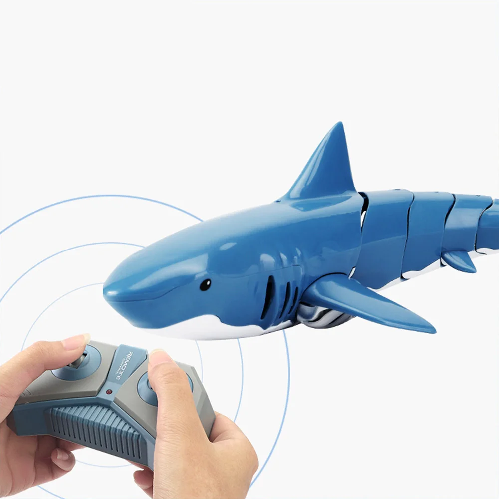 New Remote Control Shark Rechargeable Bionic Electric Machine Fish Simulation Swing Fish Summer Children Play Water Toys