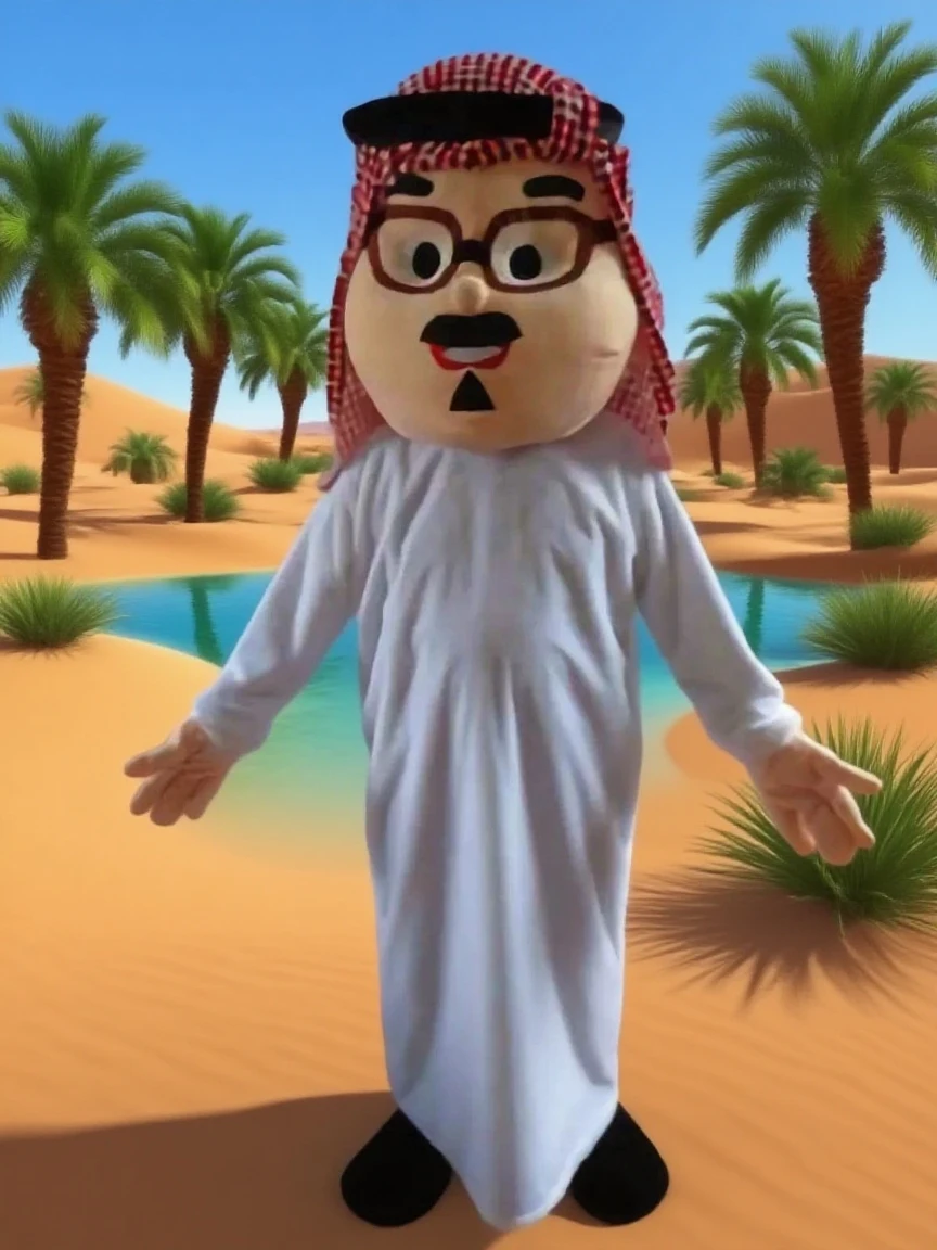 Arab Israeli Ethnic Costumes, Fasting Festival Parties, Muslim Costumes Cosplay Carnival Mascot Doll Costume view 3