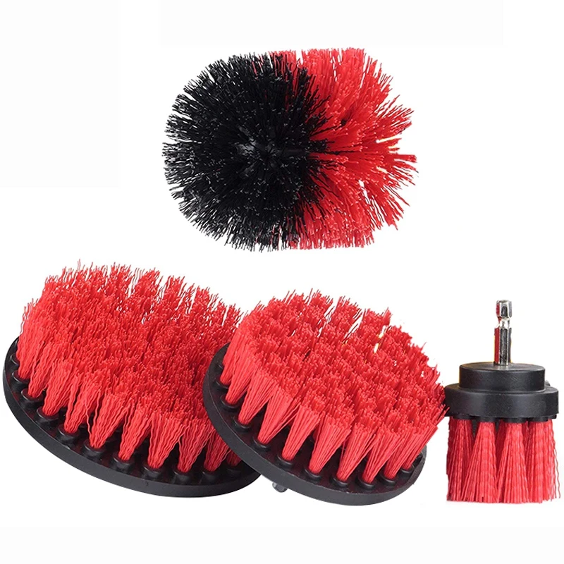 

Bristle 4 Piece Drill Brush Nylon Cordless Drill Powered Spinning Brush Heavy Duty Scrubbing