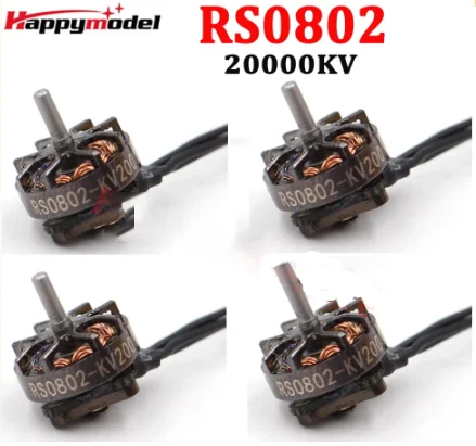 HappyModel RS0802 KV20000 1S Brushless Motor for FPV Freestyle Mobula7 Mobula7 HD 1S Tinywhoop Drones DIY Parts