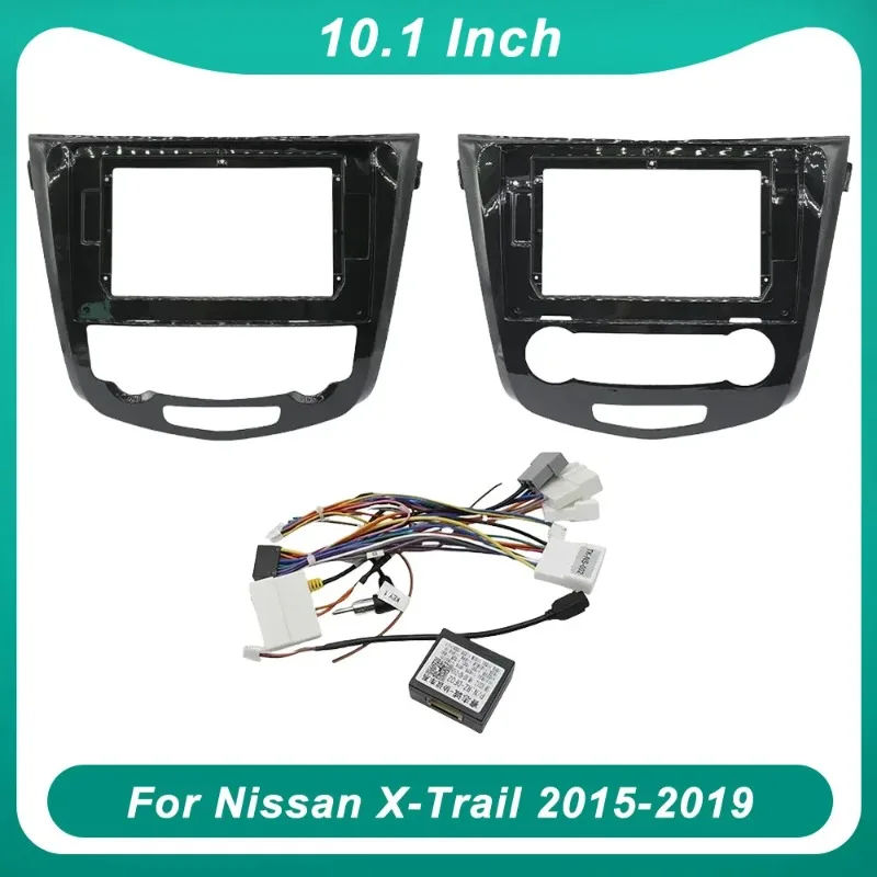 For Nissan X-Trail T32 2013-2017 / Qashqai J10 10.1 Inch Android Stereo Dash Trim 2DIN Car Radio Fascia Frame Panel Kit