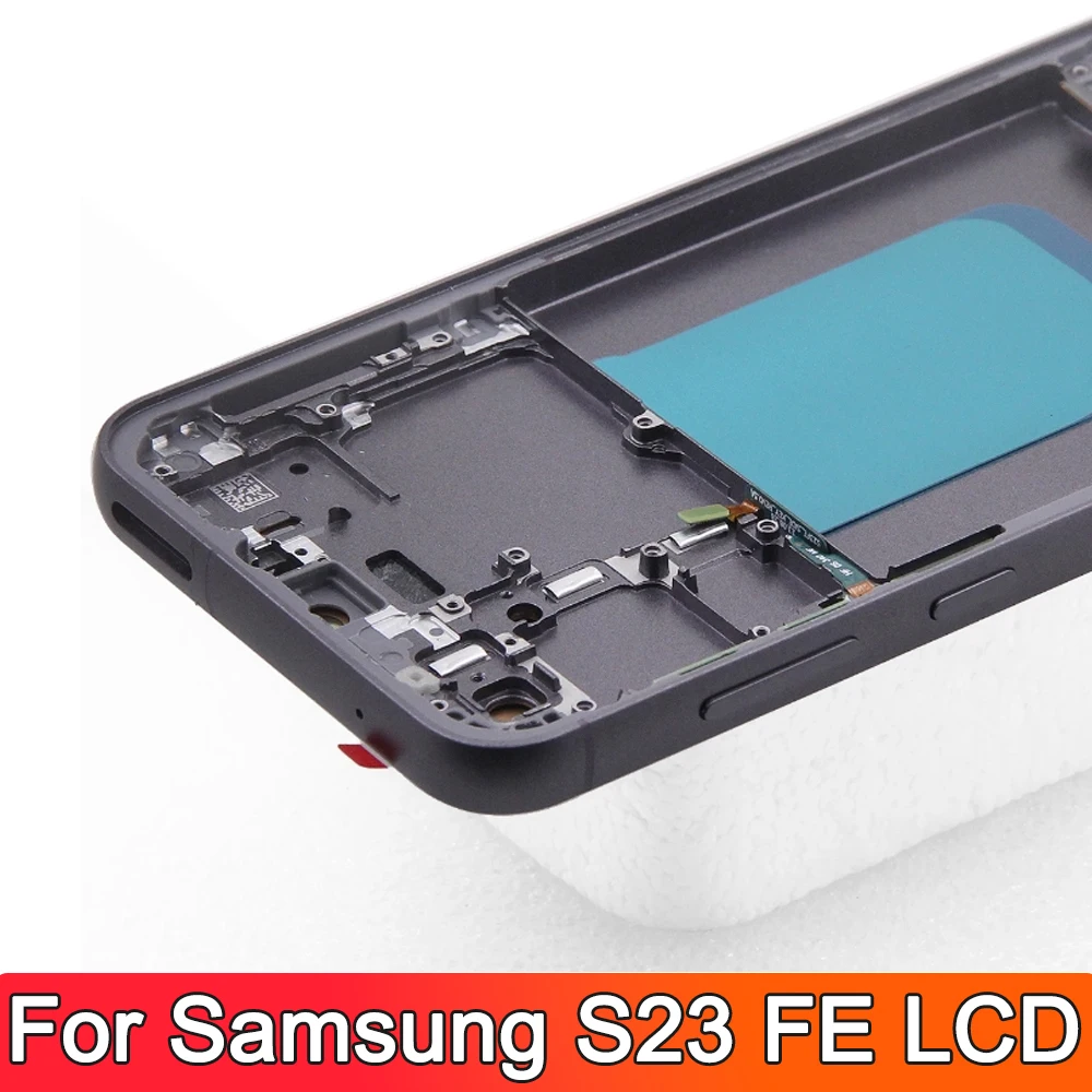 For Samsung S23 FE LCD  OLED For S23FE S711B S7110 S711U Display Touch Screen Assembly For Samsung S23FE S711 LCD Frame