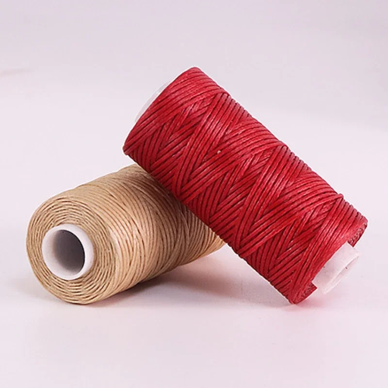 1PC 150D Flat Waxed Thread 0.8mm DIY Leather Sewing Cord Durable Anti-Fray Leather Craft Stitching Supplies