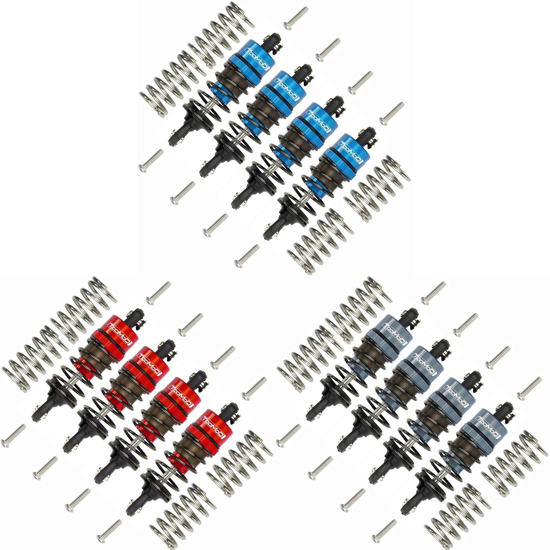 

1/10 62MM RC Oil filled Shock Absorbers kit for Tamiya TT-01 TT-02 / Hyper Go 1/14 H14BM 14209 / Losi v100 Upgrades Replace Part