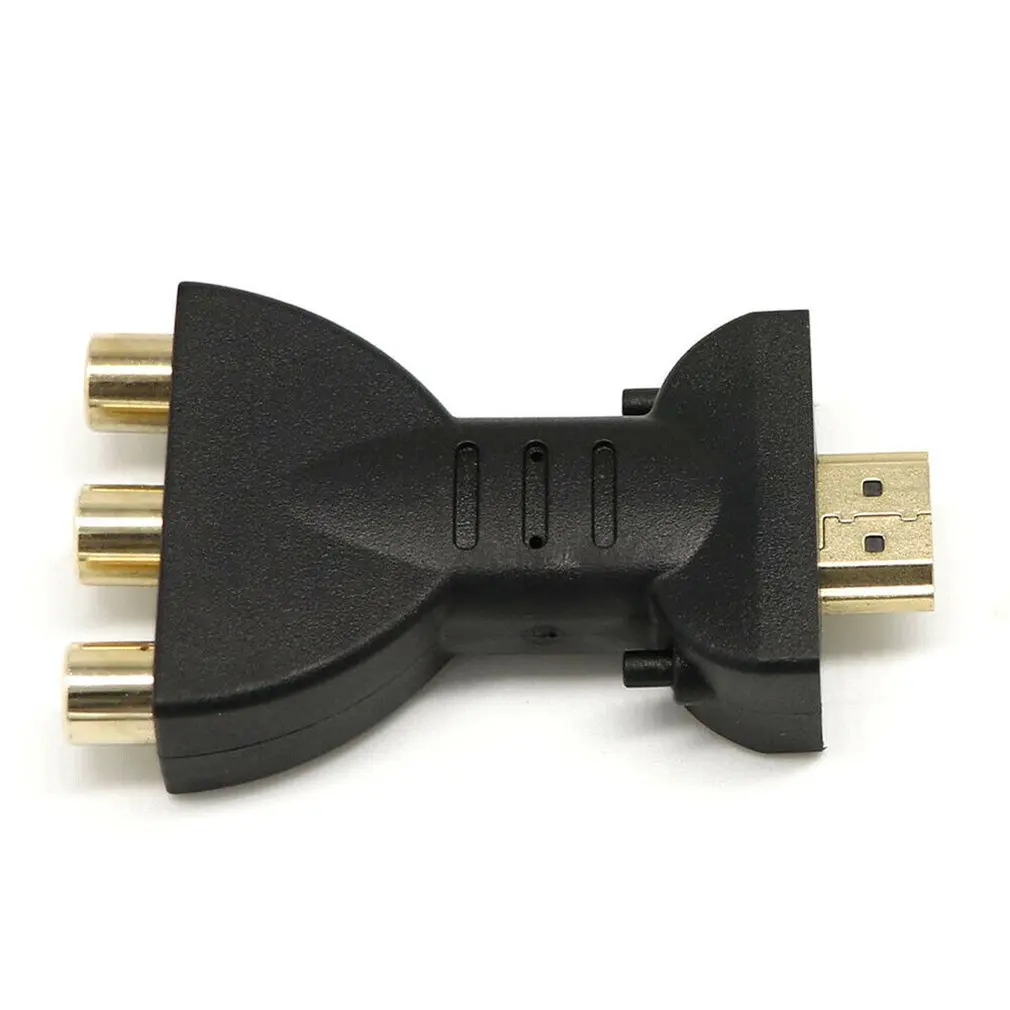 New High Quality Gold-plated HDMI-compatible to 3 RGB RCA Video Audio Adapter AV Component Converter