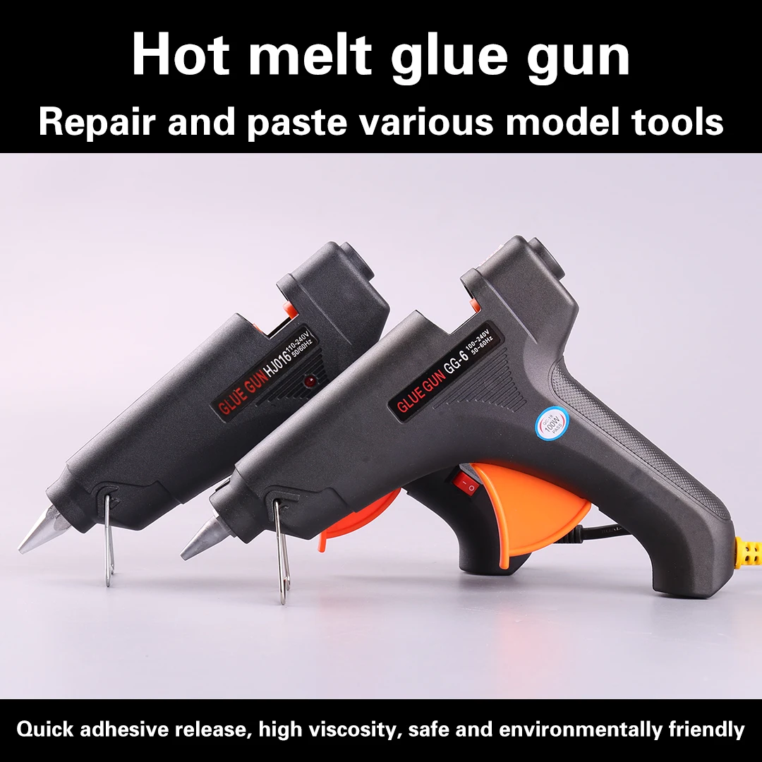 

CZ Hot melt glue gun 100w large size 11mm thick glue rod gun Electric melt gun aircraft model repair tool
