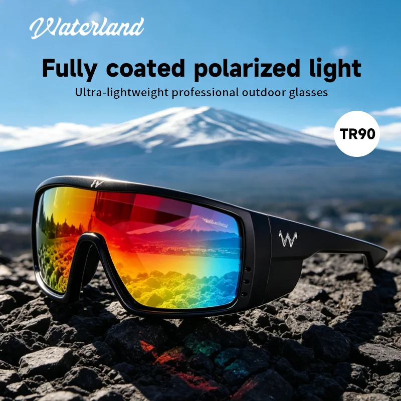 

KAROS Oversized Polarized Sunglasses TR90 Frame UV400 Anti Glare Outdoor Sport Fishing Cycling Driving Hiking Glasses W001