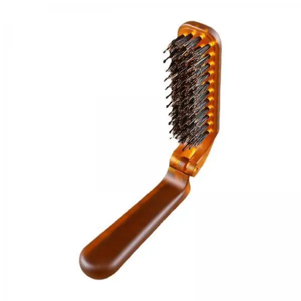 Foldable Hair Brush ABS Portable Pocket Size Hairdresser Comb Hair Care Kit for Gym Home Salon Locker