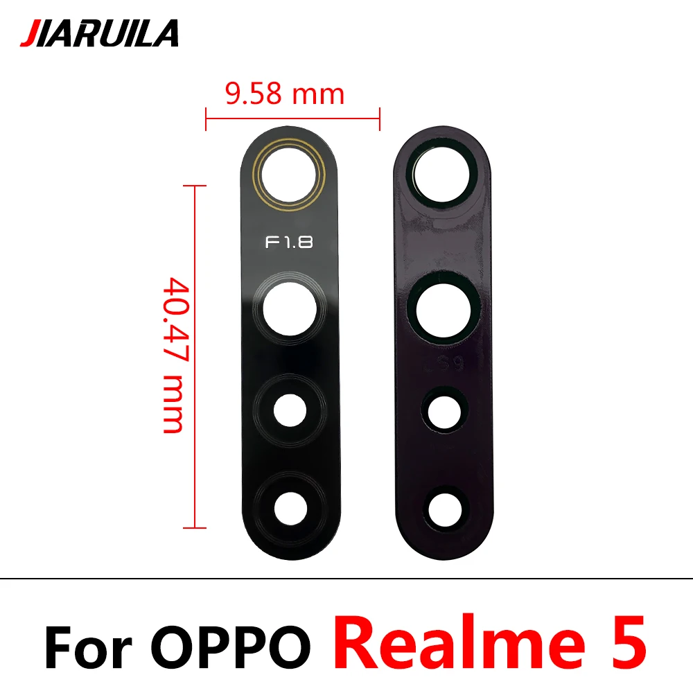 100Pcs，100% NEW Back Rear Camera Glass Lens With Ahesive For OPPO Realme 6i 5 6 C11 C21 C21Y C25 C25s C25Y C33 5i 7 Gobal