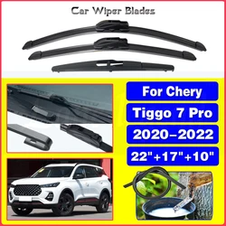 Für chery tiggo 7 pro zubehör vordere hintere scheiben wischer blatt bürsten wischer für auto u j haken 22 