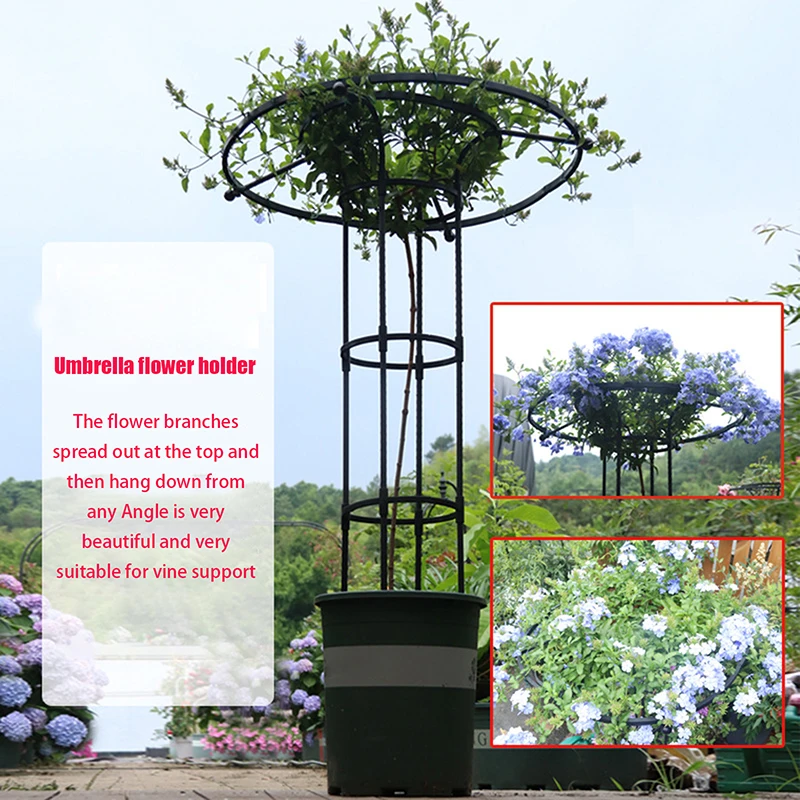 DIY Flower Pot Supports for Climbing Plants Garden Umbrella Trellis Tower Plant Climbing Support