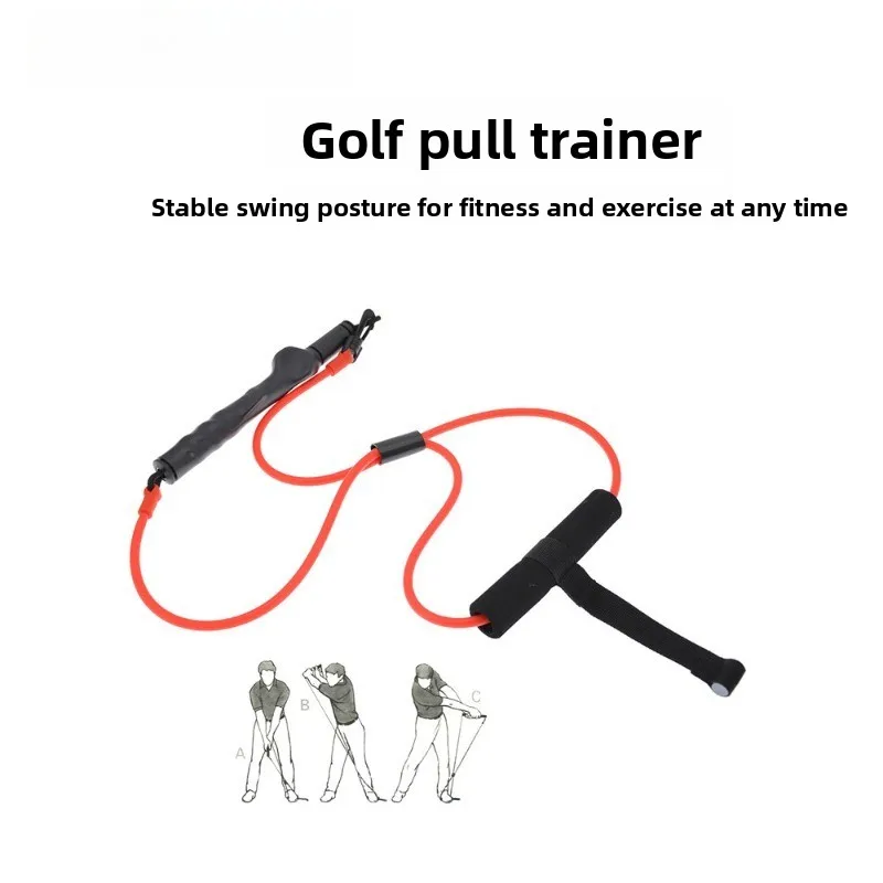 Golf multifunctional rally trainer, stable swing posture, elastic band, men's and women's fitness equipment, outdoor and indoor