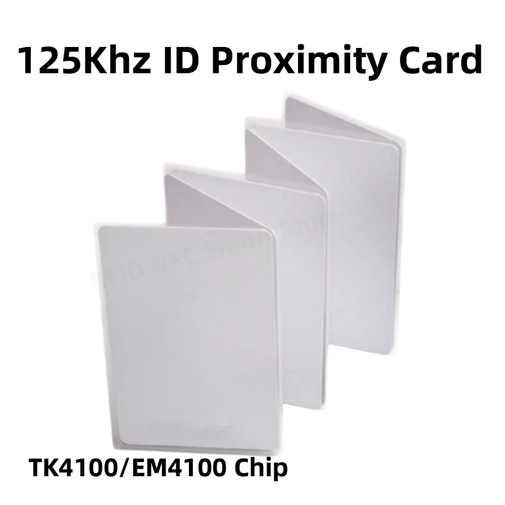 10pcs Access Control Card RFID Card 125KHz EM4100 TK4100 Smart  Proximity Card RFID Tag Key for Access control Key Free Shipping