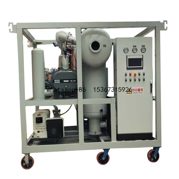 Electric HZLY-150A 9000 Liters / Hour Trailer Type Transformer Oil Degassing And Filtering Equipment